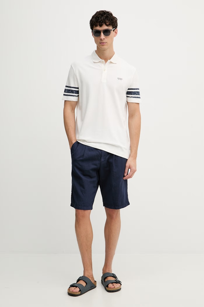 Guess Τοπ πόλο ανδρικό M6GP03.K3071 μπεζ SS26