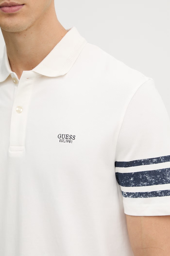 Guess Τοπ πόλο ανδρικό M6GP03.K3071 μπεζ