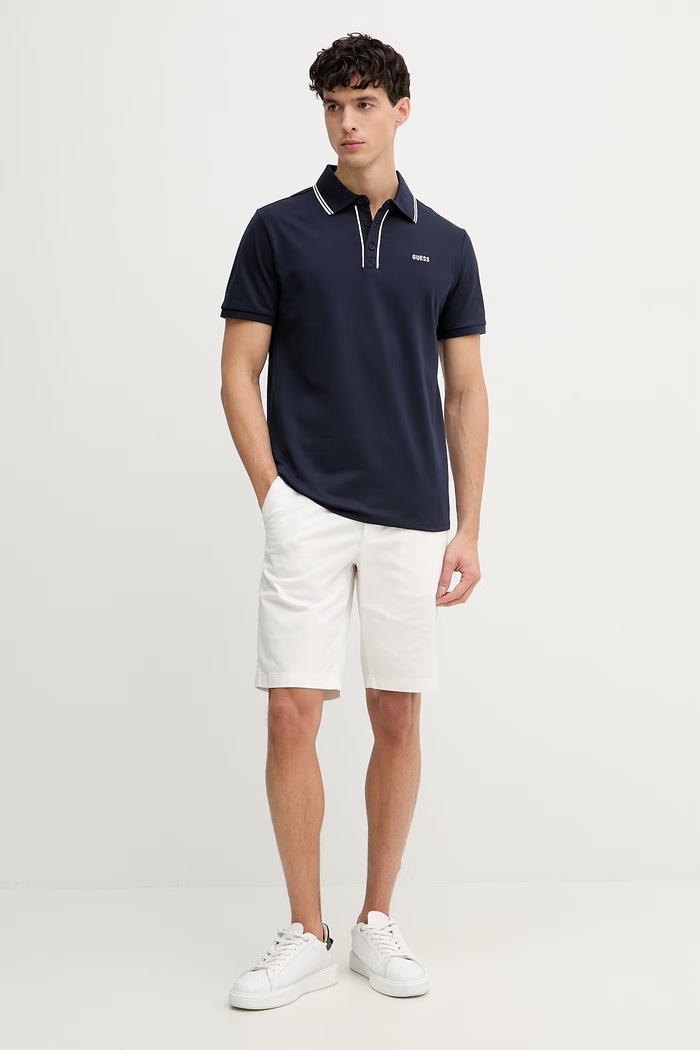 Guess πόλο ανδρικό PAUL M6GP27.K3179 σκούρο μπλε SS26