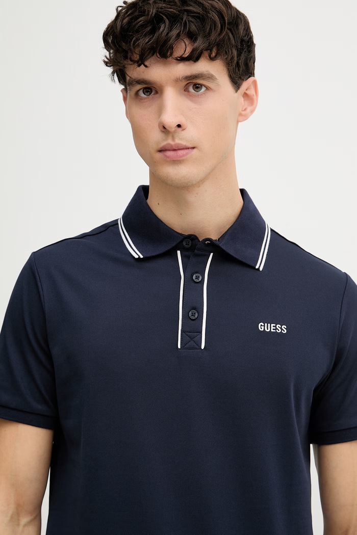 Guess πόλο ανδρικό PAUL σκούρο μπλε M6GP27.K3179