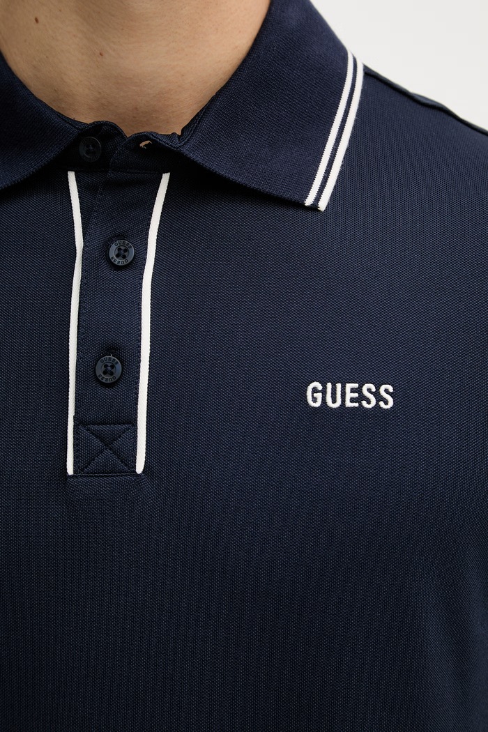 Guess πόλο ανδρικό PAUL M6GP27.K3179 σκούρο μπλε