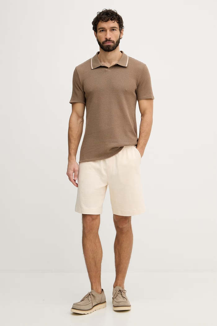Guess moška polo majica DARYL M6GP45.K3230 rjava SS26