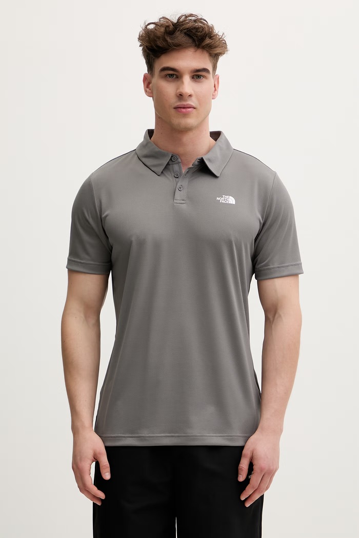 The North Face πόλο ανδρικό γκρί NF0A2WAZ0UZ1