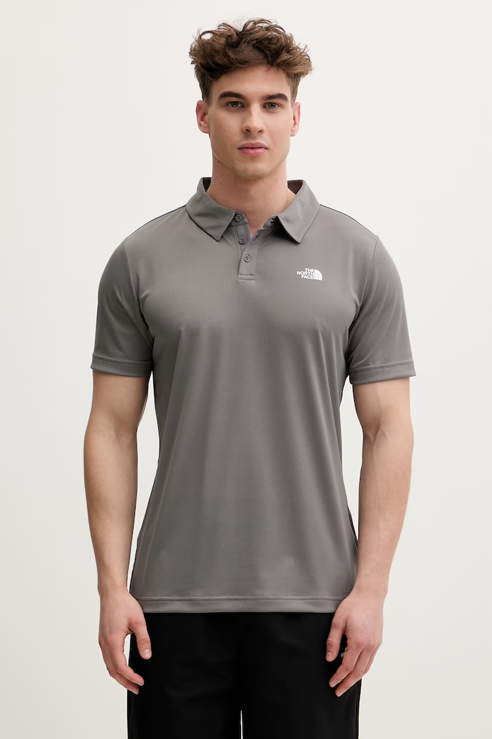 The North Face πόλο ανδρικό γκρί NF0A2WAZ0UZ1