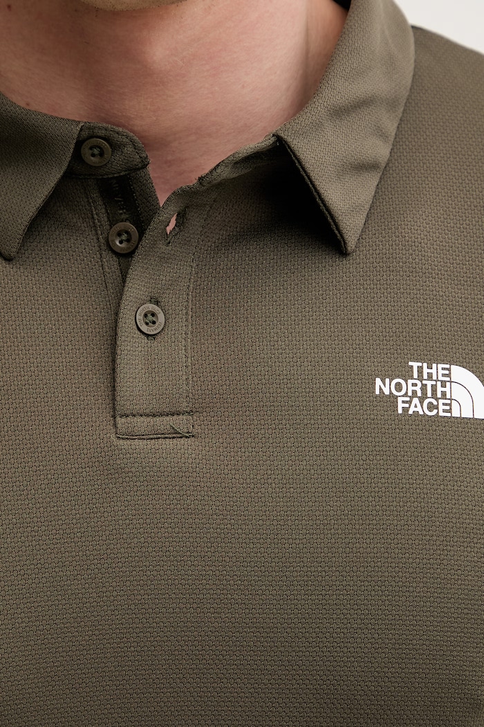 The North Face тениска с яка мъжка NF0A2WAZ21L1 зелен