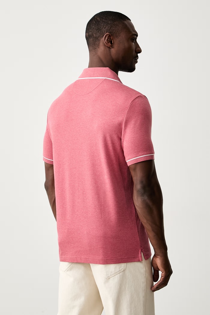 Odzież Michael Kors polo męskie bawełniane CR652SX20B różowy