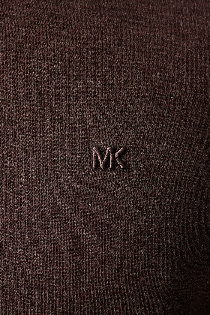 Polo pánské bavlněné Michael Kors CR652SX20B hnědá