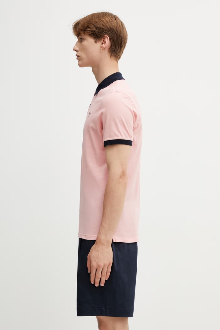 Barbour MML1449PI95 polo pentru bărbați din bumbac MML1449PI95 roz SS26