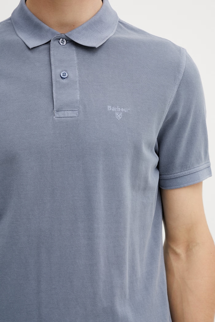 Barbour MML1535BL45 Polo bavlněné pánské modrá MML1535BL45