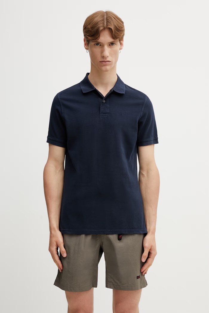 Barbour MML1535NY51 polo bavlněné pánské námořnická modř MML1535NY51
