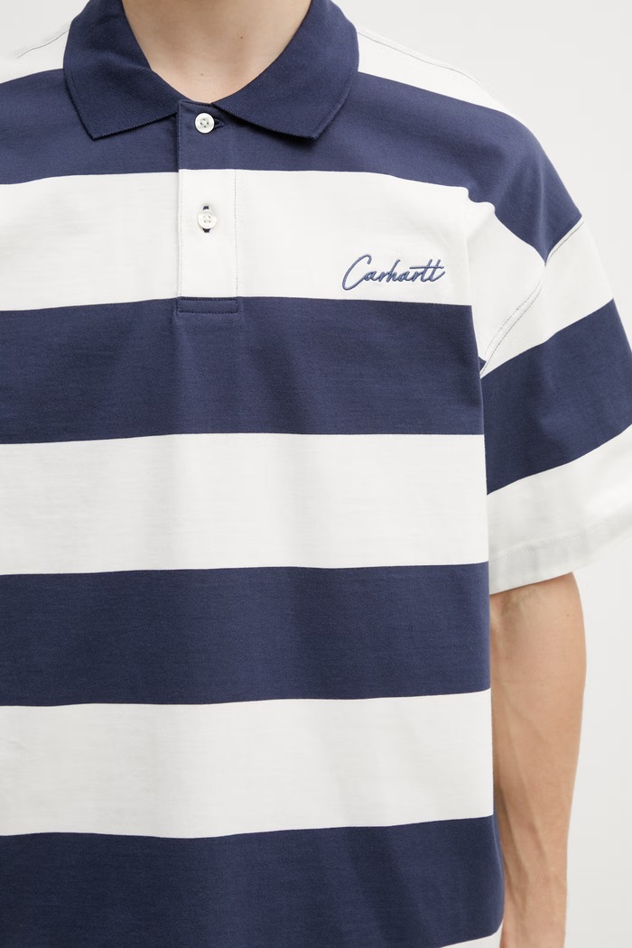 Carhartt WIP S/S Delray Polo поло из хлопка для мужчин голубой I036187.3LEXX