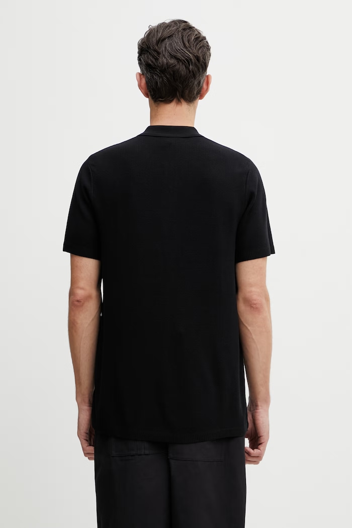 Odzież Adidas Originals x SPZL polo swetrowe z wiskozą męskie KF6812 czarny