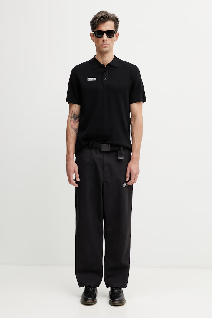 Adidas Originals x SPZL polo swetrowe z wiskozą męskie KF6812 czarny