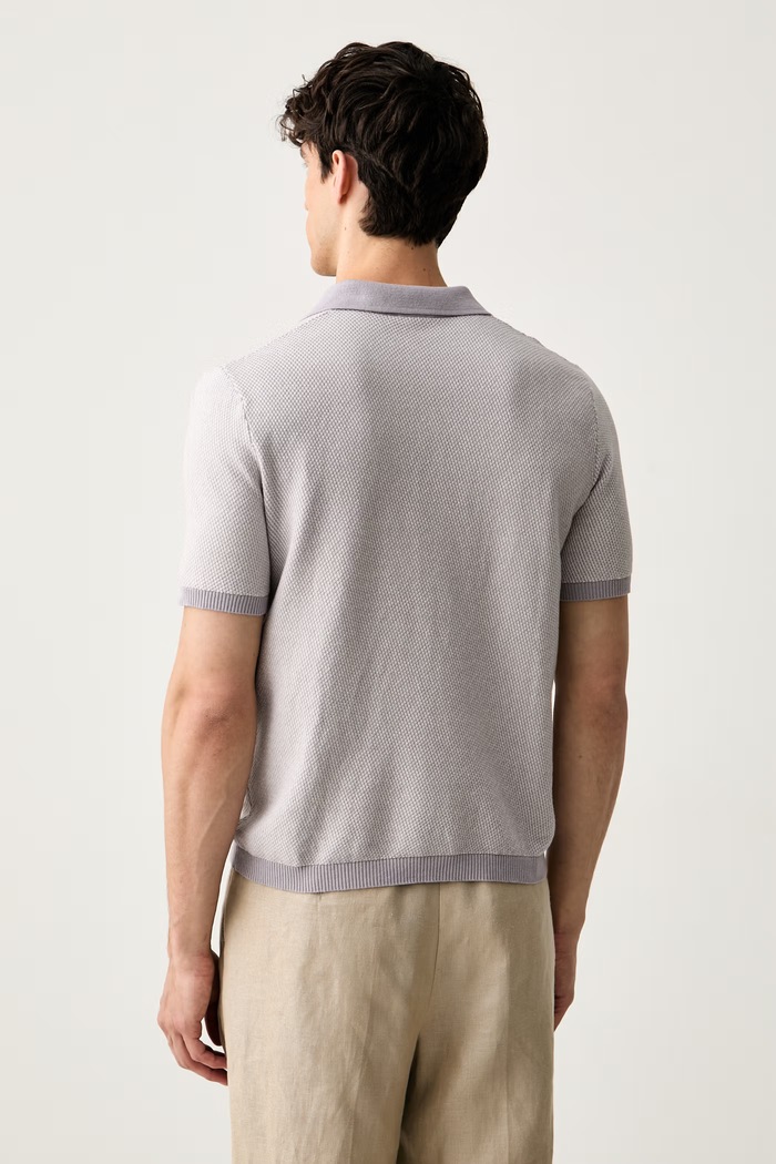 Odzież United Colors of Benetton polo męskie bawełniane 10NJK301X fioletowy