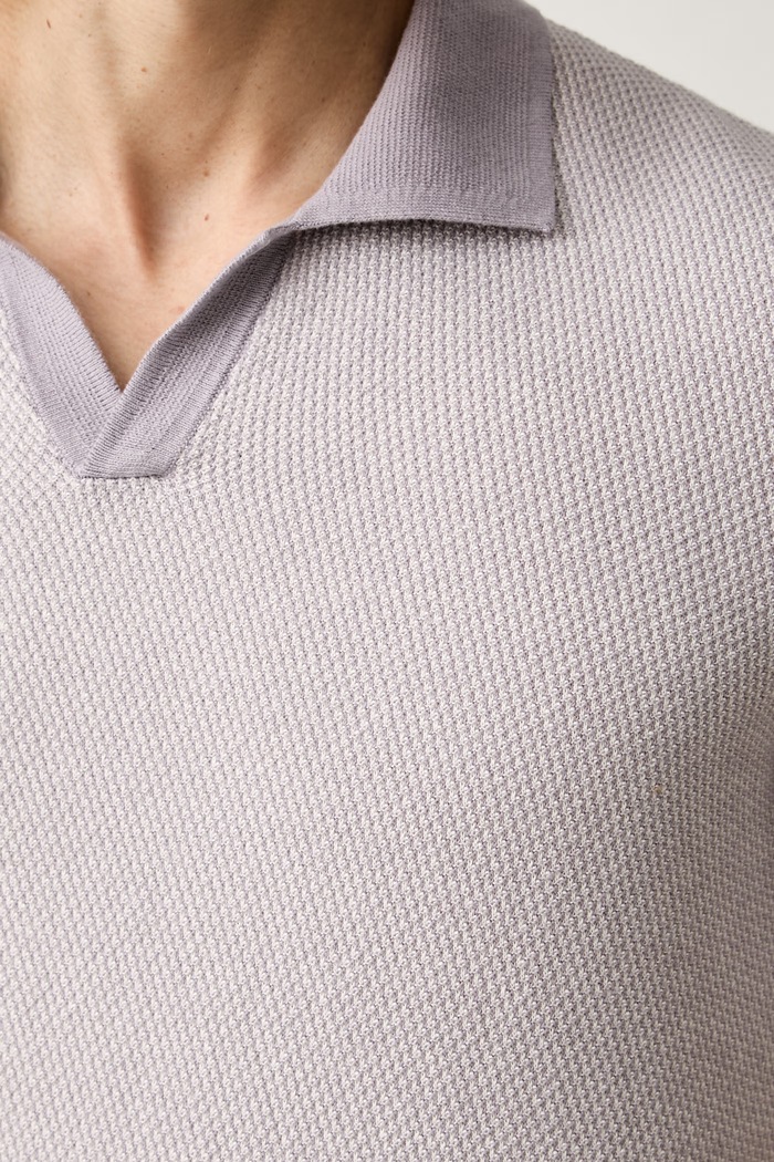 United Colors of Benetton polo męskie bawełniane 10NJK301X fioletowy