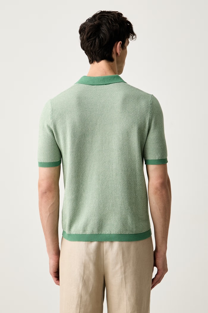 Abbigliamento United Colors of Benetton polo da uomo in cotone 10NJK301X verde
