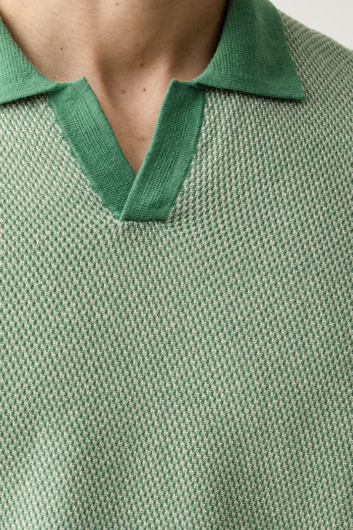 United Colors of Benetton polo da uomo in cotone 10NJK301X verde