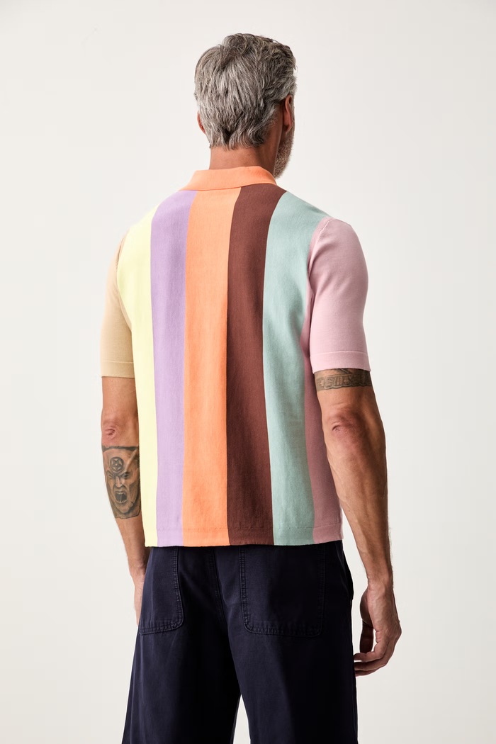 Odzież United Colors of Benetton polo swetrowe męskie bawełniane 1MQPU301W pomarańczowy
