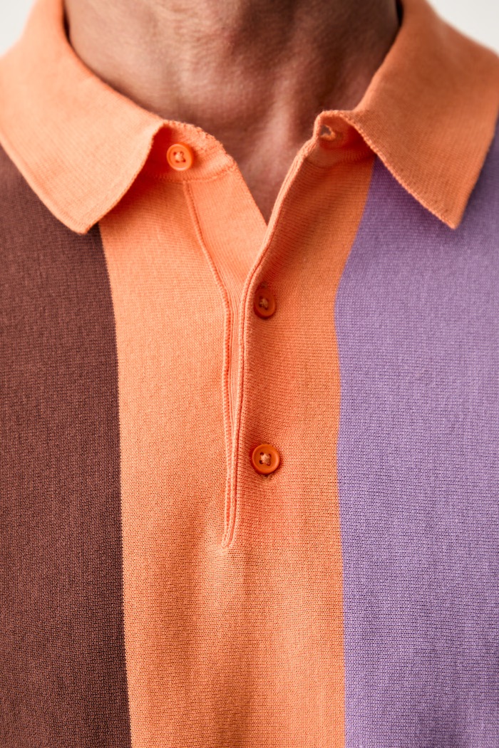 United Colors of Benetton polo swetrowe męskie bawełniane 1MQPU301W pomarańczowy