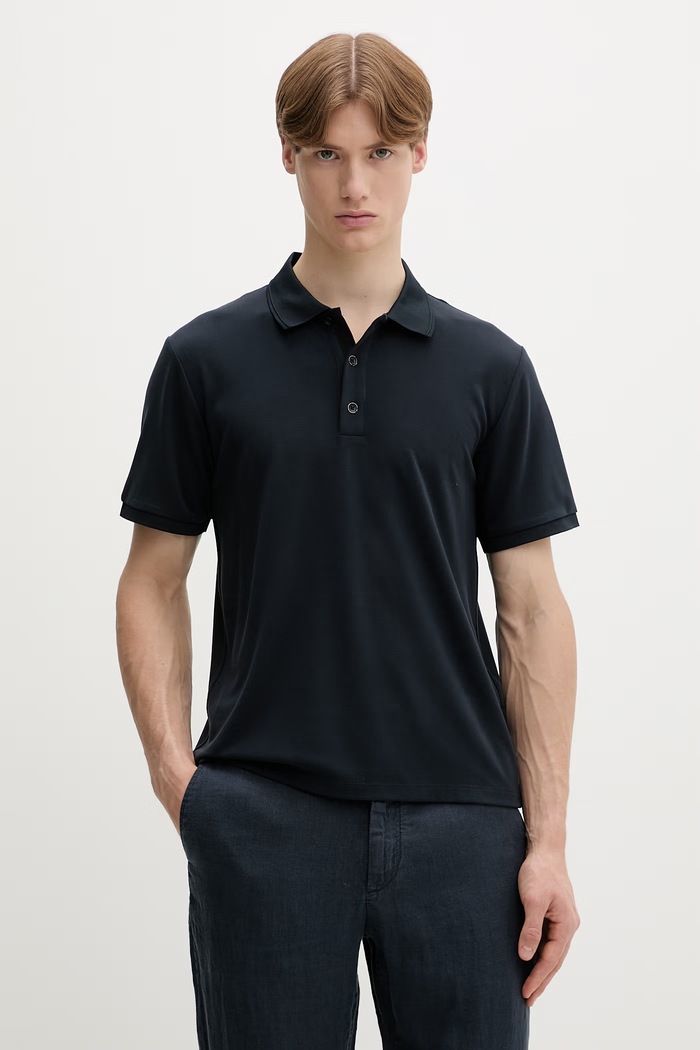 Rag & Bone polo tričko pánske tmavomodrá MBC25SP046PK46
