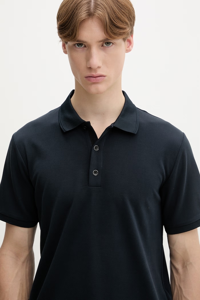 Rag & Bone polo tričko pánske tmavomodrá MBC25SP046PK46