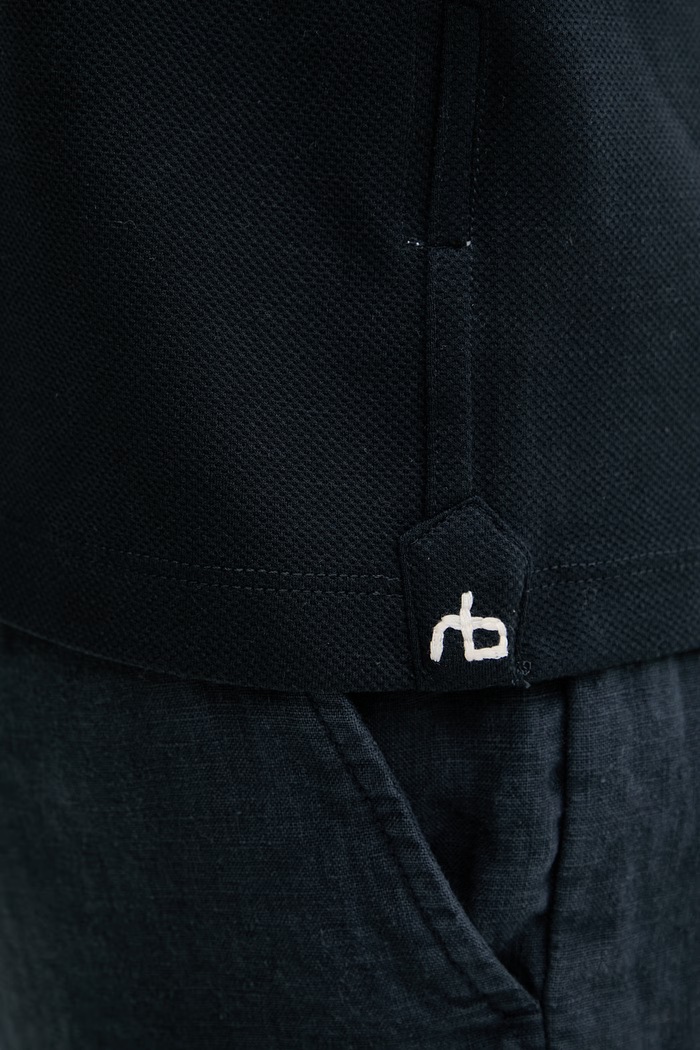 Rag & Bone polo tričko pánske MBC25SP046PK46 tmavomodrá