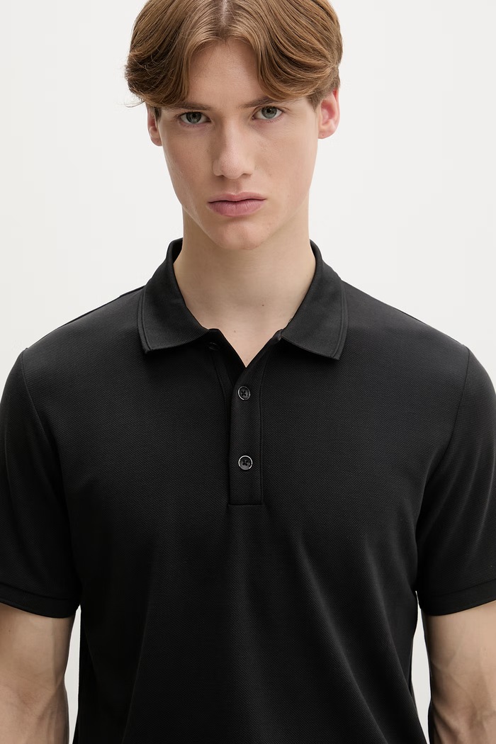 rag & bone polo tričko pánske čierna MBC25SP046PK46
