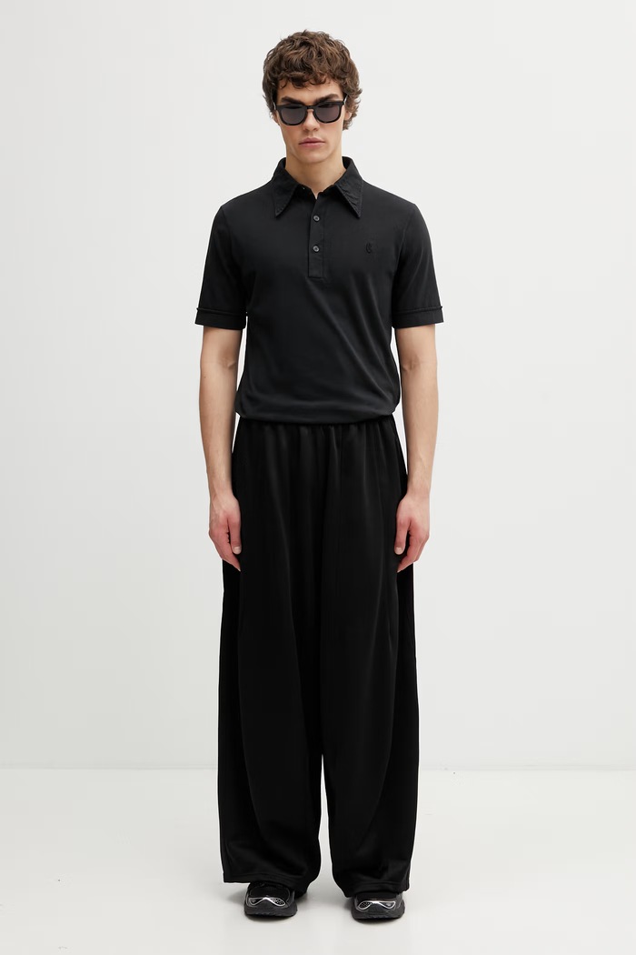 MM6 Maison Margiela polo shirt cotton Men's SH2GL0011.M20108 black
