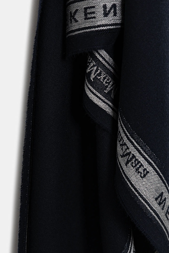 Šál s prímesou vlny Weekend Max Mara ABALDI 2615541074600 tmavomodrá SS26