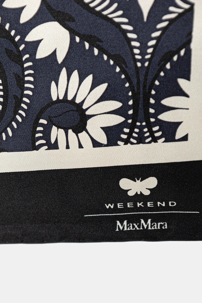 Weekend Max Mara selyem kendő AONESTO 2615541144600 sötétkék SS26