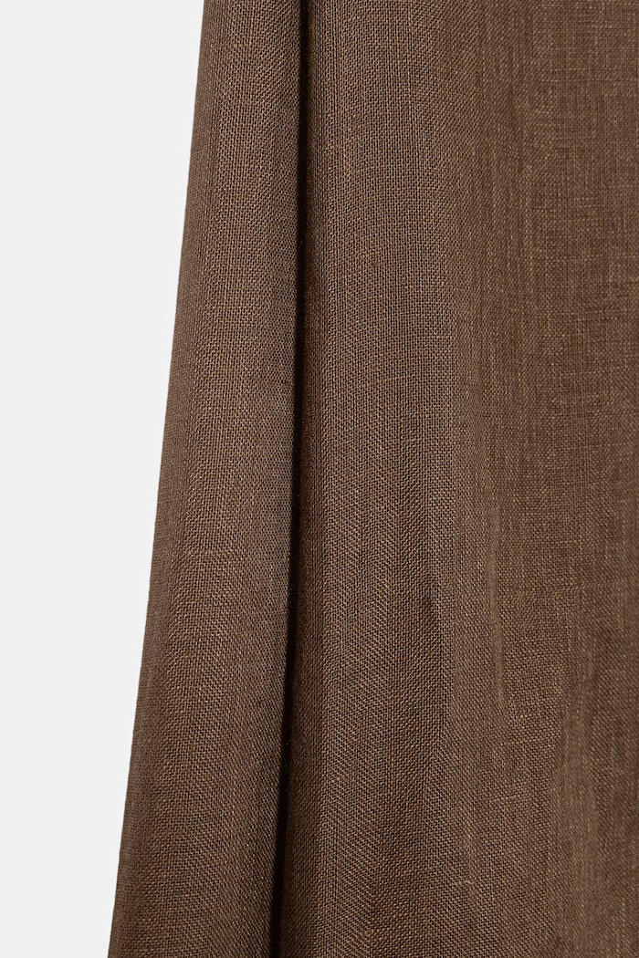 Weekend Max Mara Шал женски от лен ASIONBIO 2615541105600 кафяв SS26