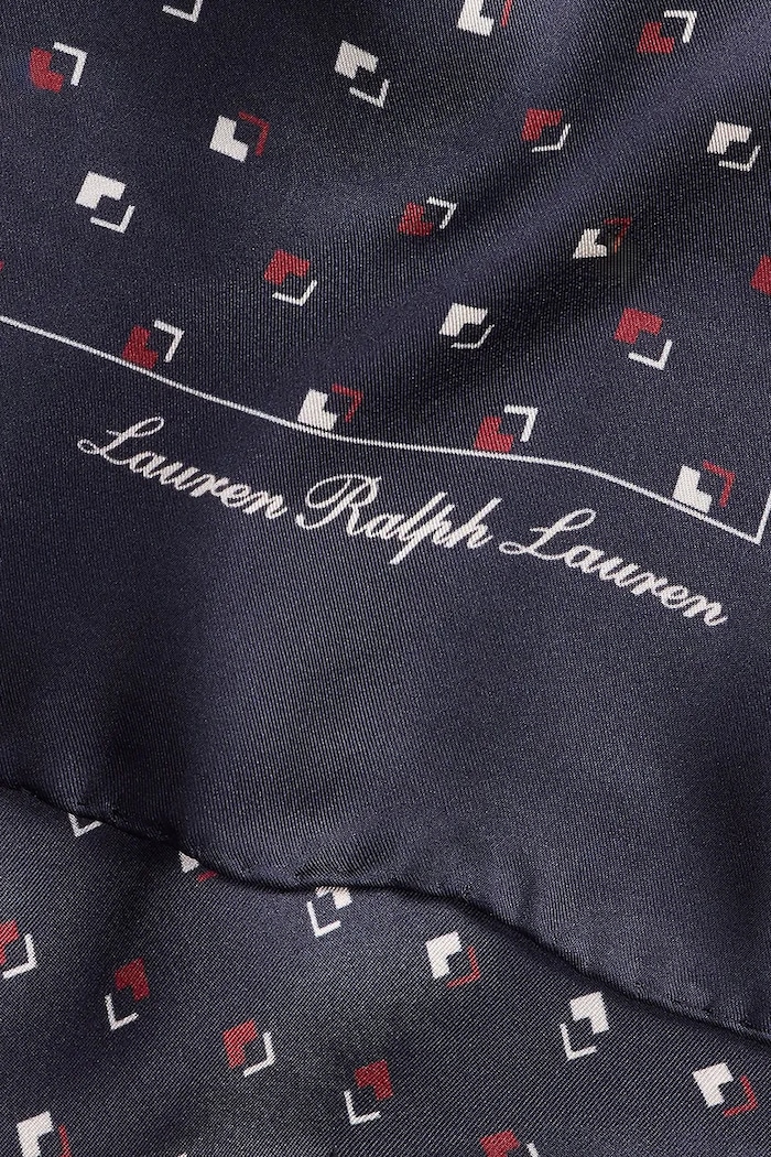 Doplnky Hodvábna šatka Lauren Ralph Lauren 454P09779 tmavomodrá