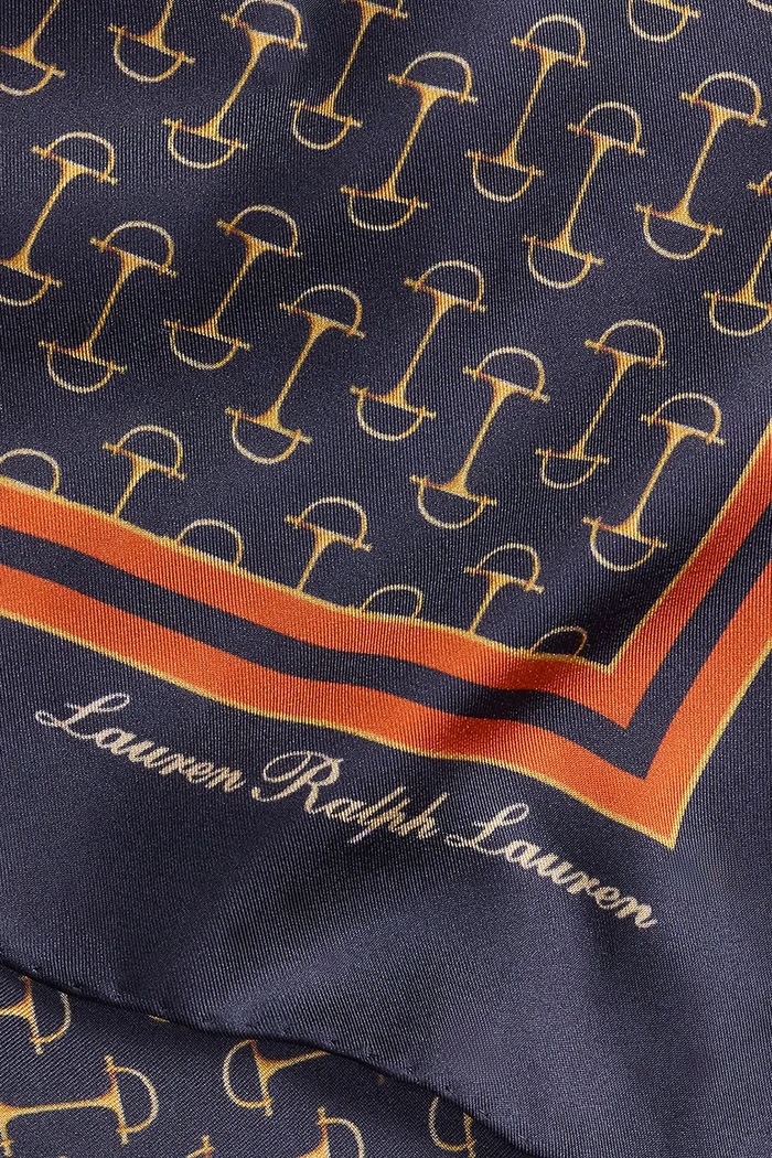 Doplňky Hedvábný šátek Lauren Ralph Lauren 454P09802 hnědá