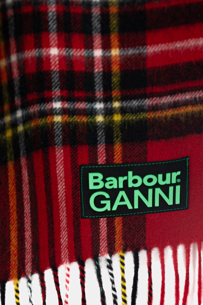 Barbour x Ganni Tartan κασκόλ μάλλινο Γυναικείο LSC0455RE51 πολύχρωμο SS26
