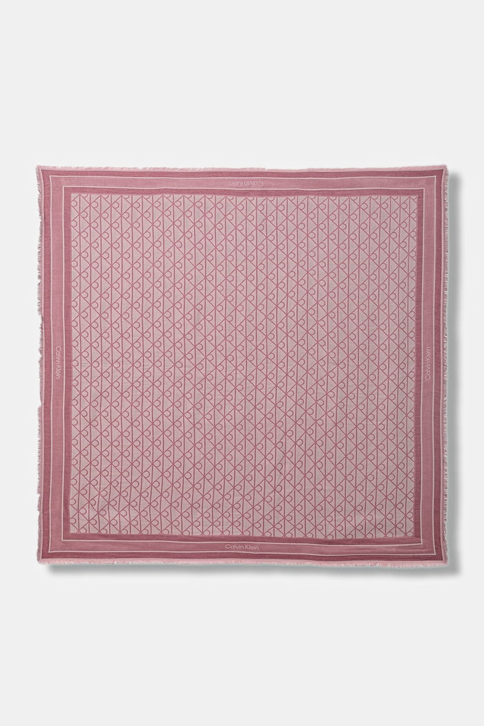 Calvin Klein sciarpa quadrata da donna in modal rosa LV04F8080G