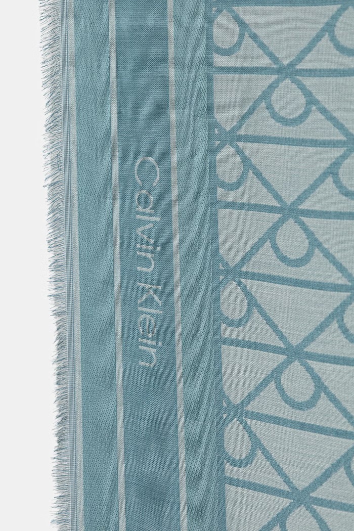 Calvin Klein sciarpa quadrata da donna in modal LV04F8080G turchese SS26
