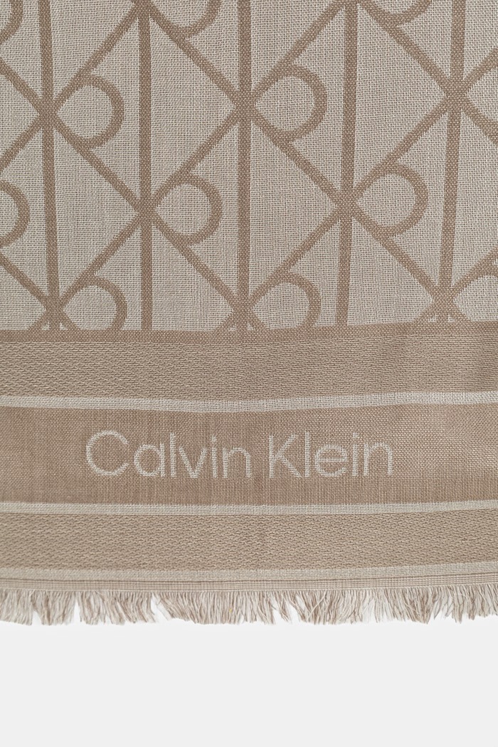 Accessori Calvin Klein sciarpa quadrata da donna in modal LV04F8080G beige