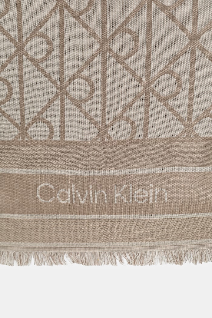 Accessori Calvin Klein sciarpa quadrata da donna in modal LV04F8080G beige