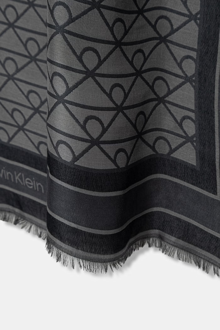 Calvin Klein Šátek dámský z modalu LV04F8080G černá SS26