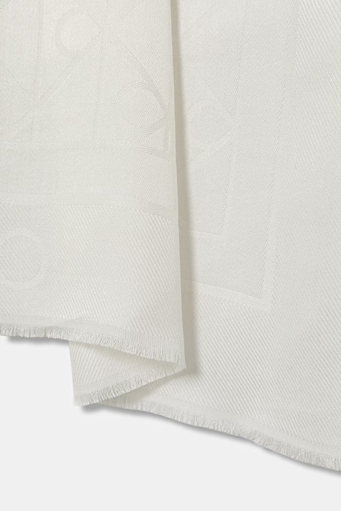 Calvin Klein šál dámský z modalu LV04F8096G bílá SS26