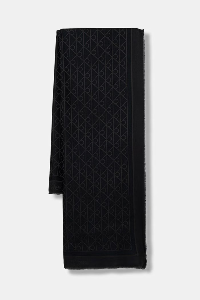 Calvin Klein šál dámský z modalu černá LV04F8096G