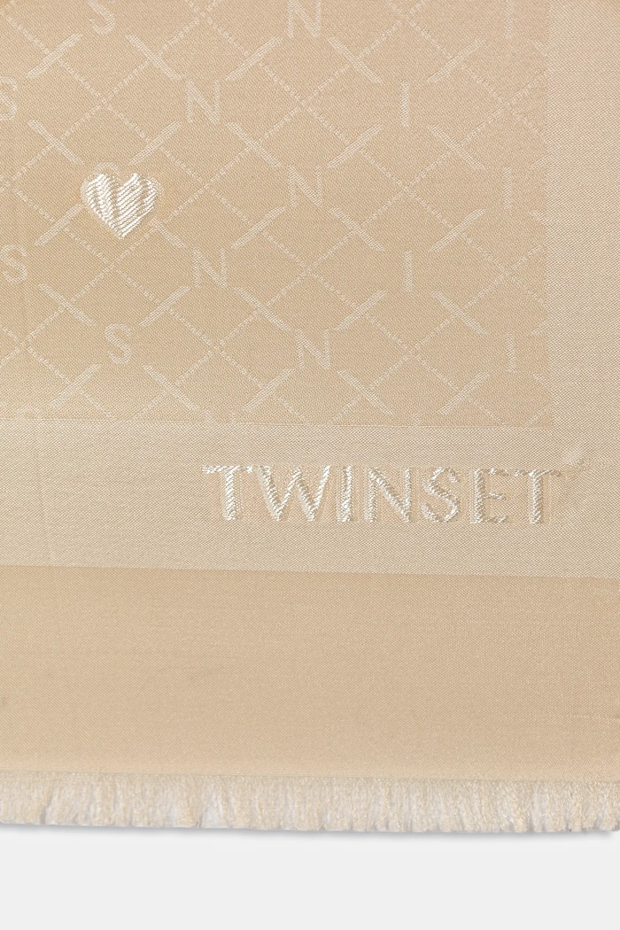 Twinset kendő 261TA4270 bézs SS26