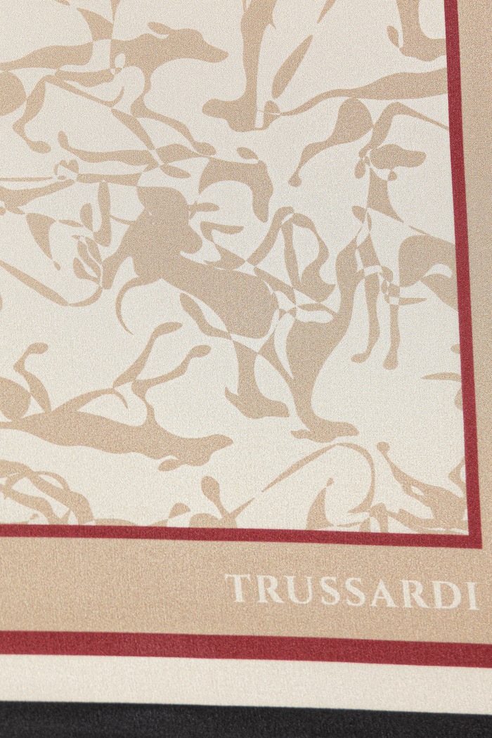 Svilena rutica Trussardi S007C000009N bež SS26