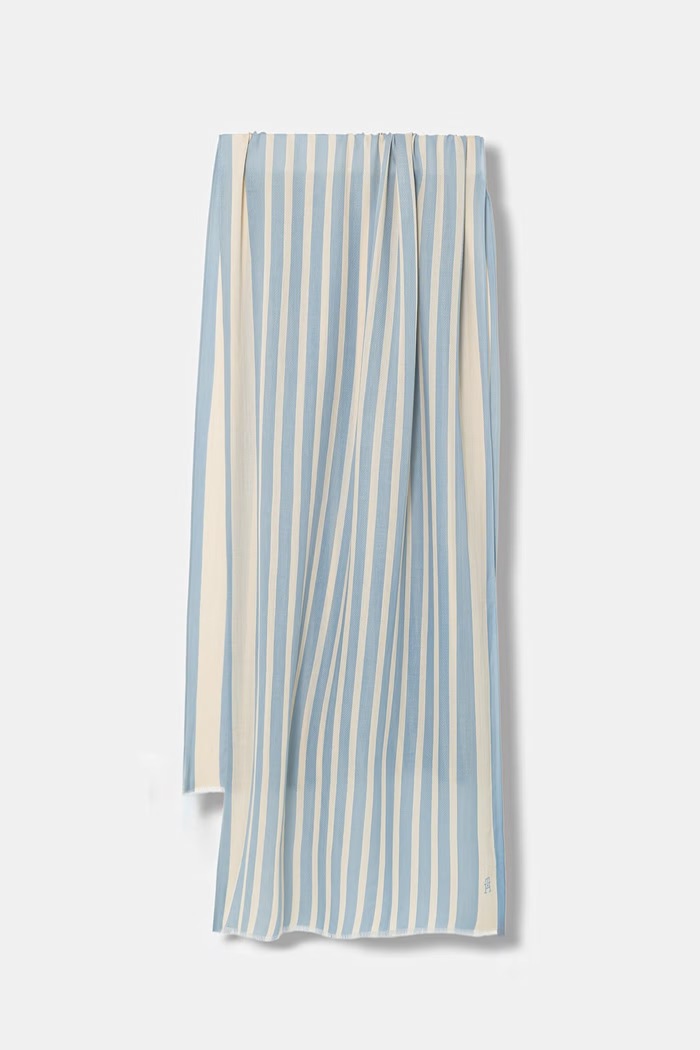 Tommy Hilfiger szal damski niebieski AW0AW18326