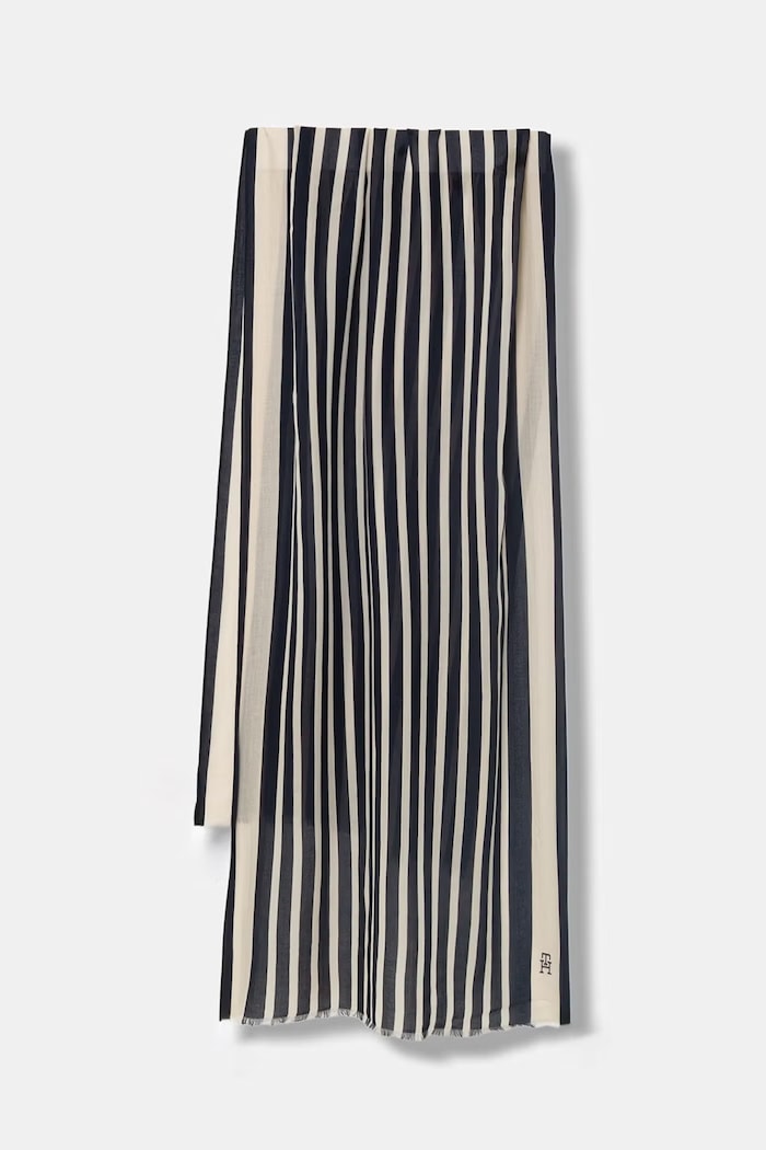 Tommy Hilfiger șal pentru femei bleumarin AW0AW18326