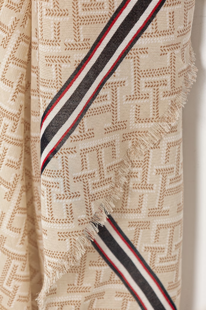Akcesoria Tommy Hilfiger szal damski AW0AW18605 beżowy