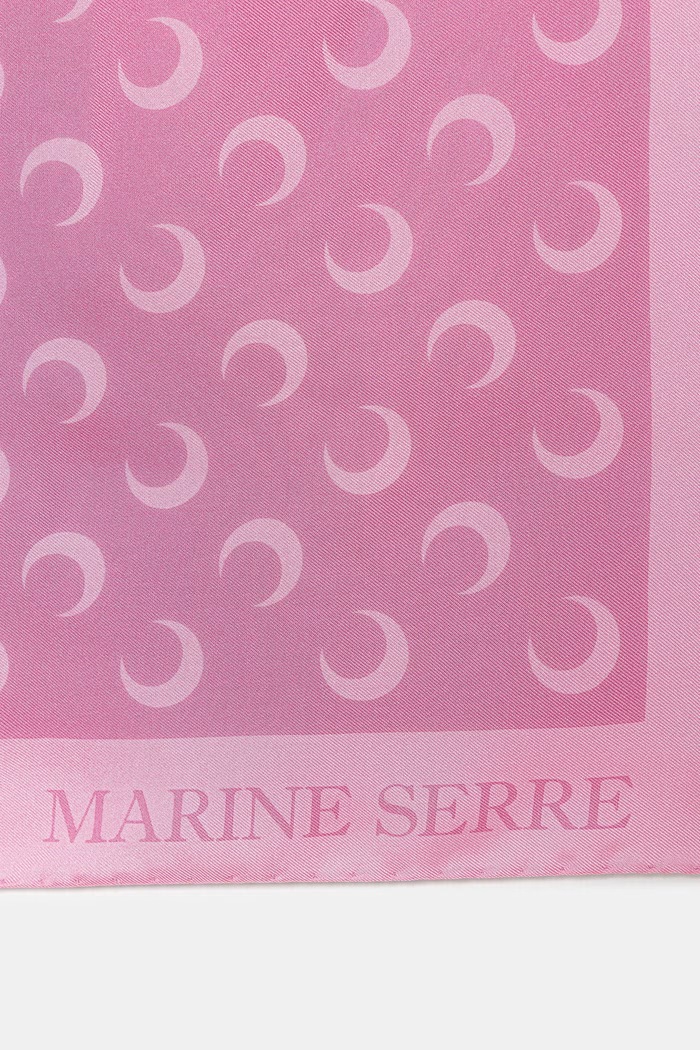 Marine Serre Moon apaszka jedwabna damska USC002ACWOV0061 różowy SS26