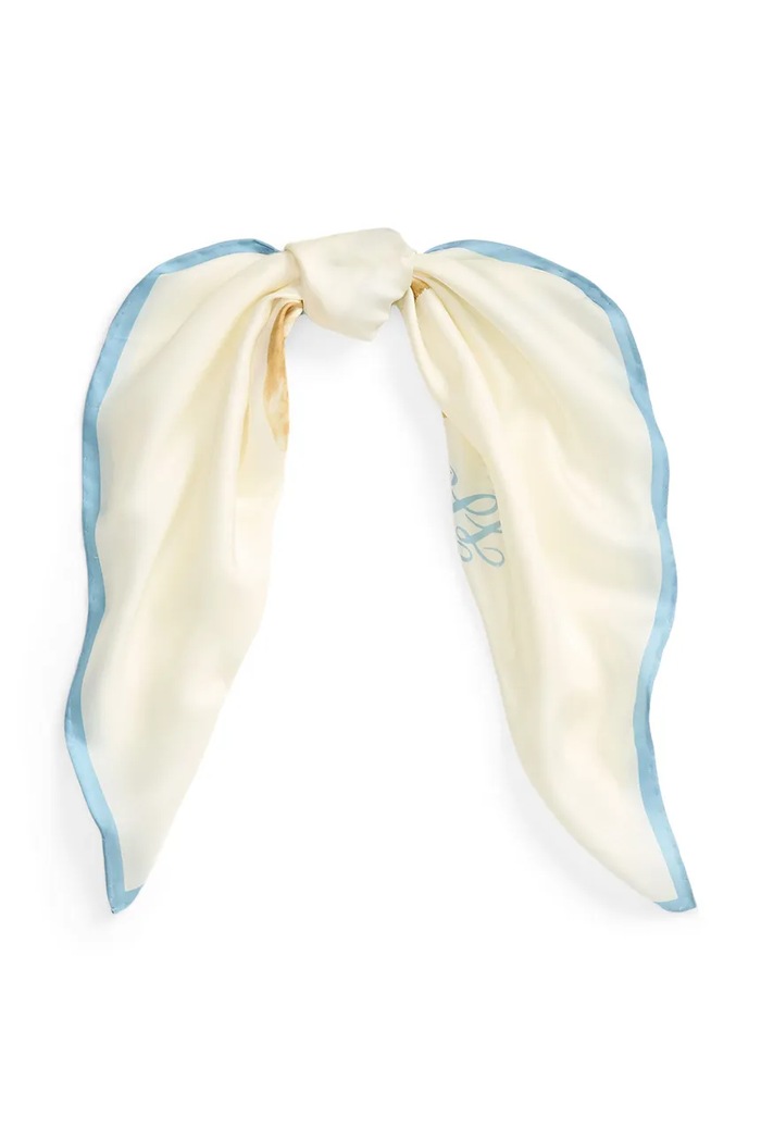 Lauren Ralph Lauren eșarfă pentru femei, din mătase bej 454P14384