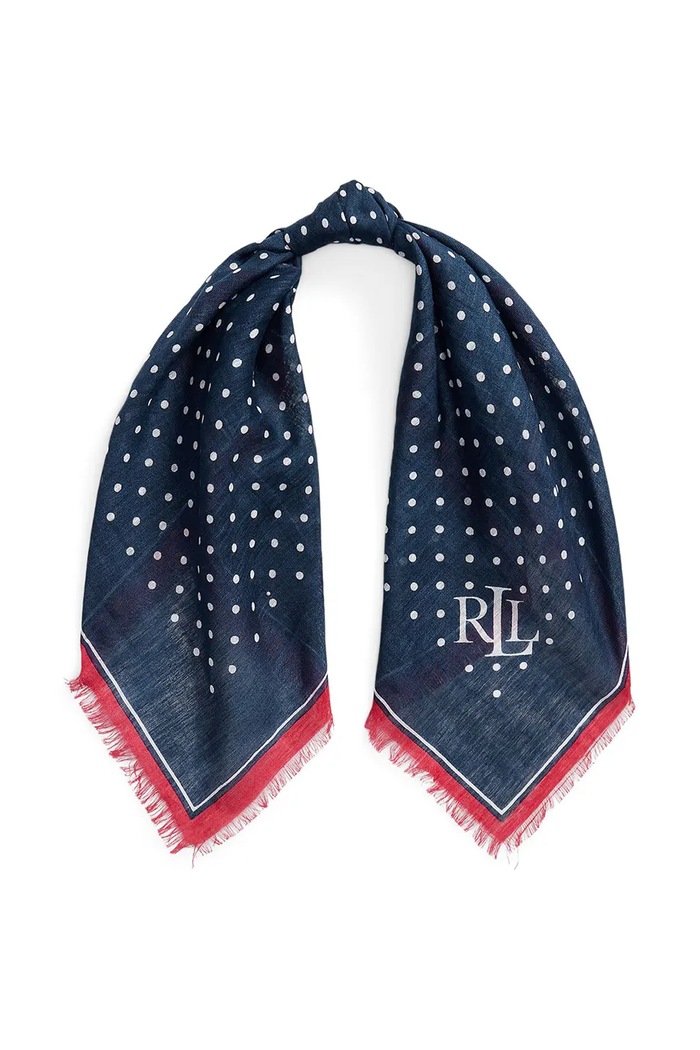 Lauren Ralph Lauren eșarfă pentru femei bleumarin 454P14481