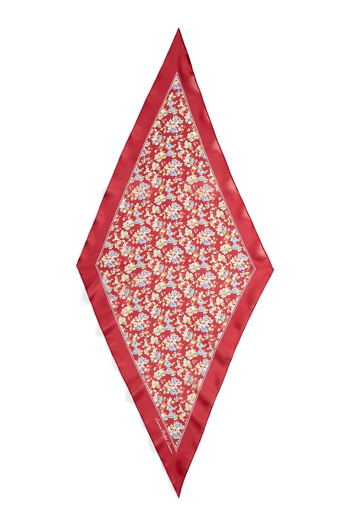 Lauren Ralph Lauren fular pentru femei, din mătase 454P14486 rosu SS26